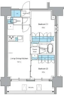 東京都台東区浅草橋5丁目【マンション】の間取り