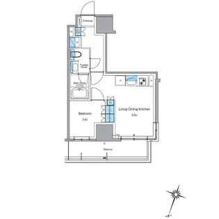 ルフォンプログレ渋谷ヒルトップ【11階】の間取り