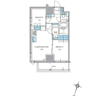 ルフォンプログレ渋谷ヒルトップ【10階】の間取り