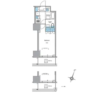 ルフォンプログレ渋谷ヒルトップ【15階】の間取り