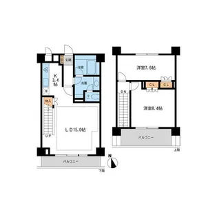 NTPRレジデンス鷹番【3階】の間取り