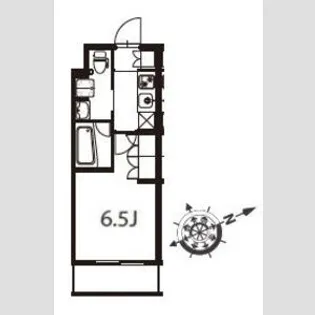 アジールコート東大井【4階】の間取り