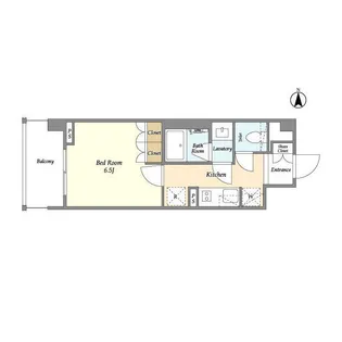 LIBR GRANT 四谷三丁目【3階】の間取り
