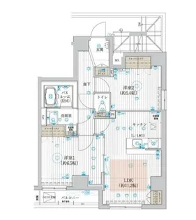 フュージョナル浮間舟渡【2階】の間取り