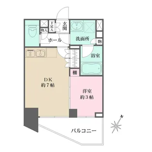 ミュプレ表参道【7階】の間取り