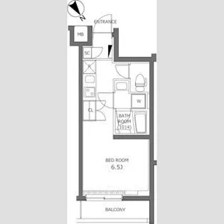 プレミアムキューブ不動前【1階】の間取り