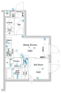 ラフィスタ二子玉川【2階】の間取り