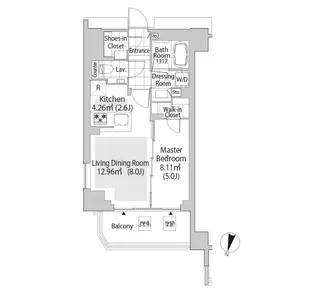 パークフラッツ渋谷神山町【7階】の間取り