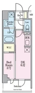 リビオメゾン木場【9階】の間取り