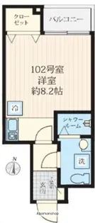 フォセット新大橋【1階】の間取り