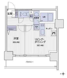 エスティメゾン大島【11階】の間取り
