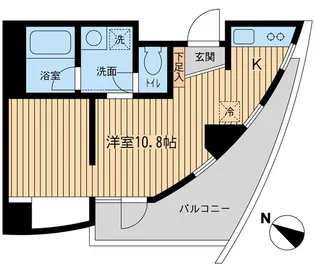 ウィルテラス新代田【0704号室】の間取り