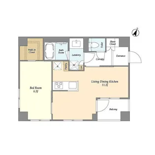 ベルファース駒沢三丁目【1階】の間取り
