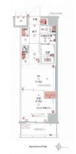 ハーモニーレジデンス東京大島ザ・ガーデン【7階】の間取り