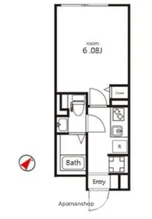 東京都渋谷区幡ヶ谷3丁目【マンション】の間取り