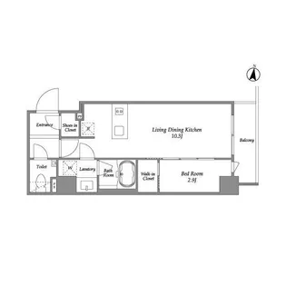 IPSE代々木上原【4階】の間取り