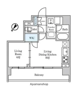 ディームス大塚【7階】の間取り