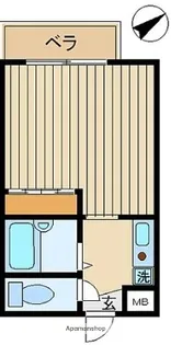 パティオ不動前【3階】の間取り