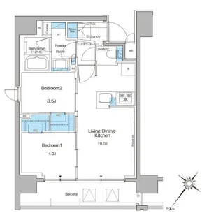 ルフォンプログレ西大井プレミア【6階】の間取り