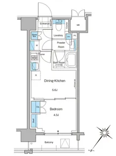ルフォンプログレ西大井プレミア【8階】の間取り