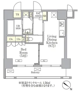 ORSUS 三ノ輪【5階】の間取り