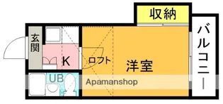 ・レオパレス本厚木第35【1階】の間取り