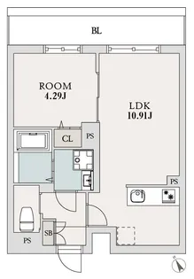 エルファーロ下北沢Ⅱ【3階】の間取り