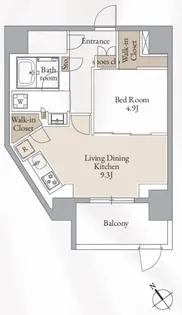 クロスレジデンス高田馬場【2階】の間取り