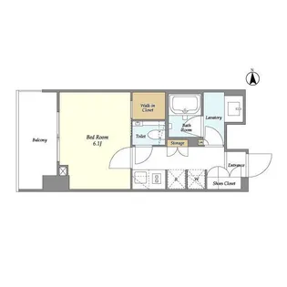 オーキッドレジデンス渋谷富ヶ谷【12階】の間取り