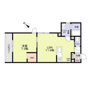 ベラフォレスタ小山【2階】の間取り