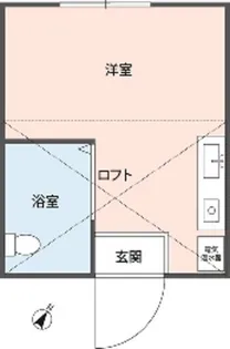 ヴィラ世田谷【0104号室】の間取り