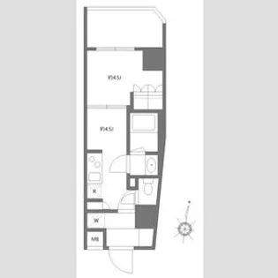 グランパセオ清澄白河Ⅱ【8階】の間取り