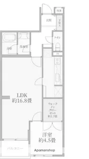 上馬ハイデンス【3階】の間取り