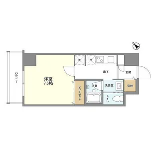 ウェルスクエア中目黒【5階】の間取り