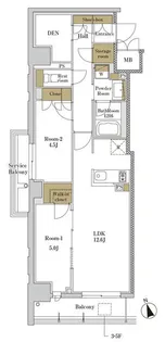 RJRプレシア大森北【6階】の間取り