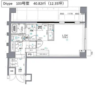 アルヴェール松濤【1階】の間取り
