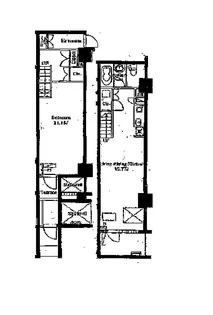 ハイリーフ芝大門【1階】の間取り