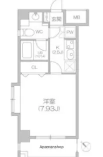 ルクレ森下レジデンス【10階】の間取り
