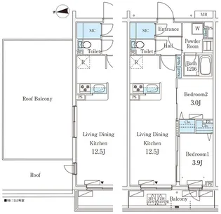 テラス杉並方南町【3階】の間取り