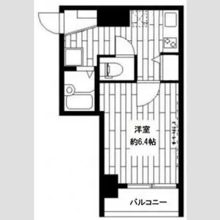 ステージファースト慶應三田【6階】の間取り