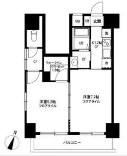 ロリエ笹塚【12階】の間取り
