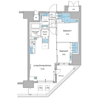 ルフォンプログレ秋葉原マークス【13階】の間取り