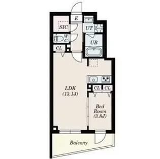 SーRESIDENCE高井戸EAST【5階】の間取り