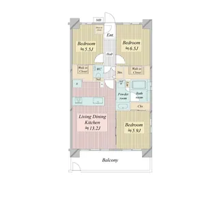 NーSTAGE船堀【1階】の間取り