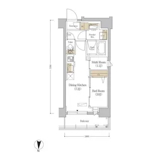 アーバネックス市谷本村町【10階】の間取り