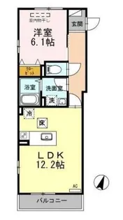 ルミエール久が原【1階】の間取り