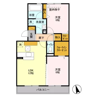 コモレビ大蔵 G【1階】の間取り