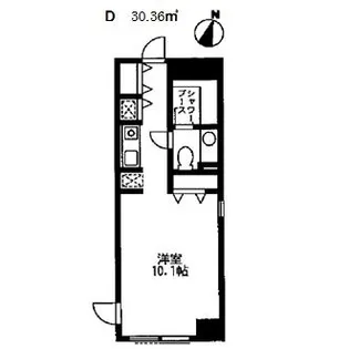 カスタリア水天宮【9階】の間取り