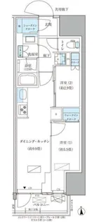 パークアクシス品川天王洲アイル【6階】の間取り