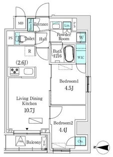 ASMACI MAISON両国Ⅰ【7階】の間取り